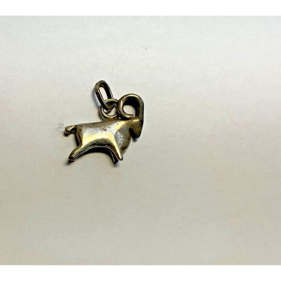 Ram Aries Zodiac Sterling Silver Pendant Full Body Animal 3 D - Picture 2 of 3